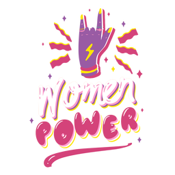Women power quote PNG Design Transparent PNG