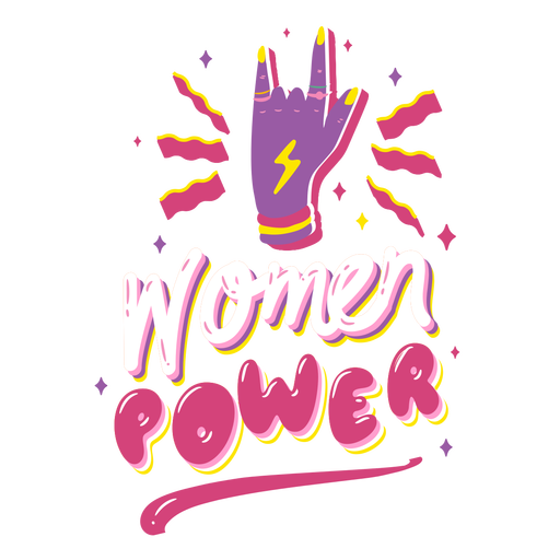 Frauen Macht Zitat PNG-Design