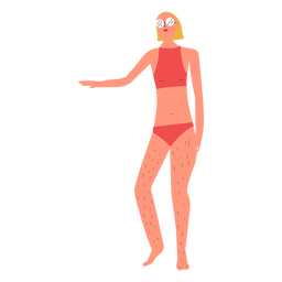 Garota de caráter forte Desenho PNG