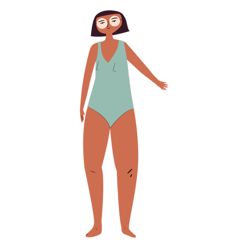 Personagem de mulher confiante Desenho PNG