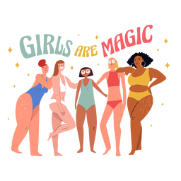 Girls are magic characters