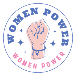 Badge women power