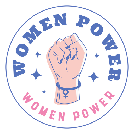 Poder feminino do emblema Desenho PNG