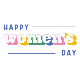 Cita del día de la mujer feliz Diseño PNG