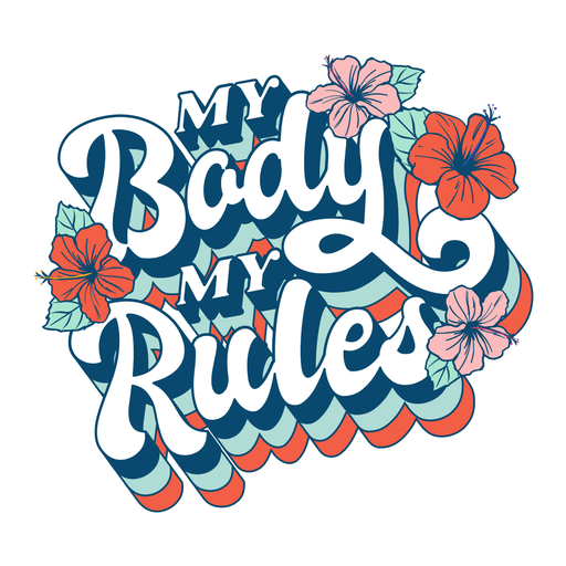 My body lettering PNG Design