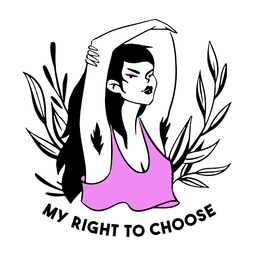 Right to choose illustration character Transparent PNG