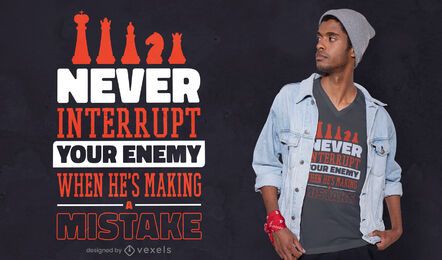 Never interrupt enemy t-shirt design Never interrupt enemy t-shirt design