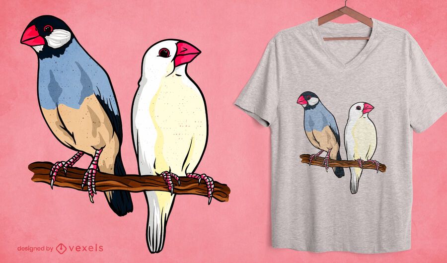 Java sparrow t-shirt design Java sparrow t-shirt design