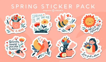 Floral Stickers, Spring Stickers, Spring Florals, Spring Flowers, Plan –  Starr Plans