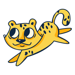 Geparden-Karikatur springen PNG-Design