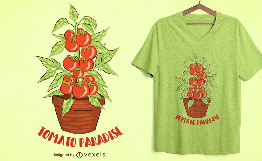 Tomatenparadies T-Shirt Design Tomatenparadies T-Shirt Design