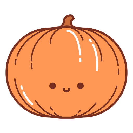 Happy pumpkin cartoon PNG Design