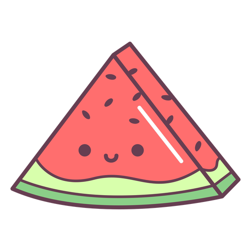Desenho de fatia de melancia