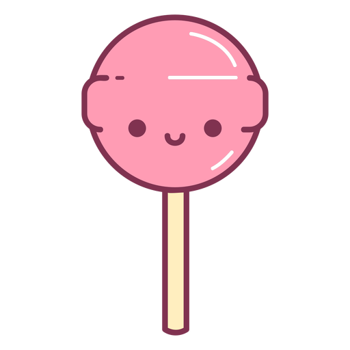 Pink Cartoon Lollipop