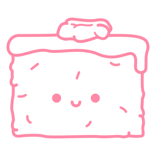 Trazo de pastel de zanahoria Diseño PNG