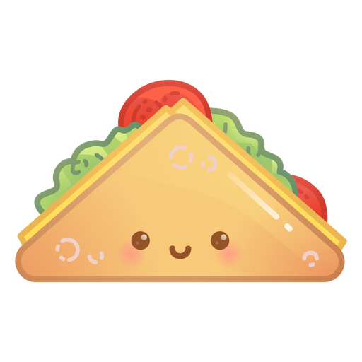 Glückliches Sandwich-Gefälle PNG-Design
