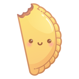 Lindo gradiente de empanada Diseño PNG