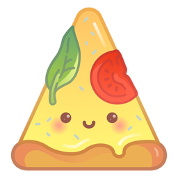 Happy pizza slice gradient