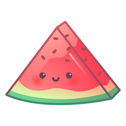 Wassermelonenscheibenverlauf PNG-Design