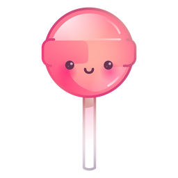 Pink lollipop gradient PNG Design