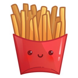 French fries gradient PNG Design Transparent PNG