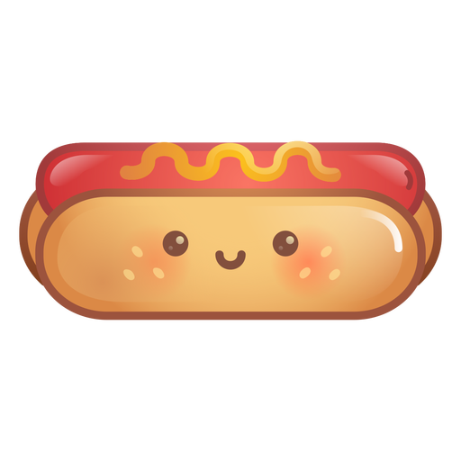Hot Dog Gradient PNG-Design