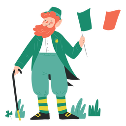 Irishman character st patricks PNG Design
