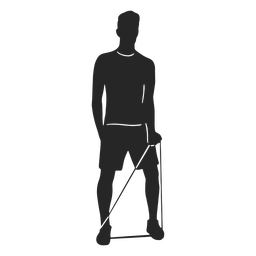 Work out man silhouette PNG Design