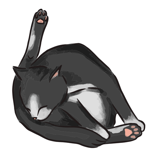 Imagem De Ilustração De Gato Fofo Estilo Anime PNG , Imagem De Gato Fofo,  Ilustração De Gato, Desenho De Gato Imagem PNG e PSD Para Download Gratuito