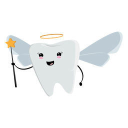 Angel Tooth Fairy Character PNG & SVG Design For T-Shirts