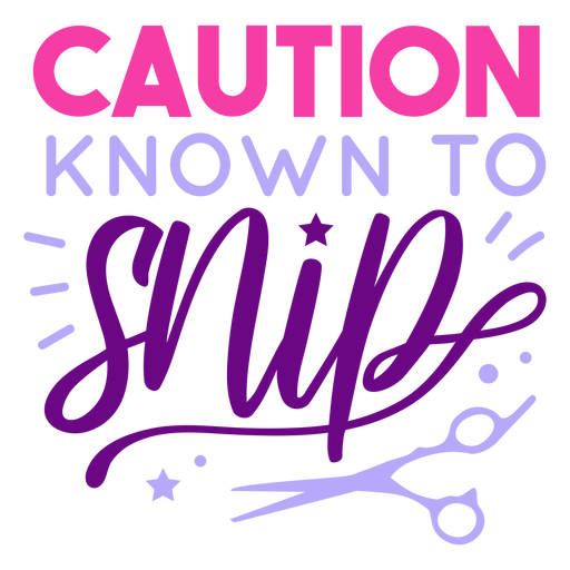 Known to snip badge PNG Design