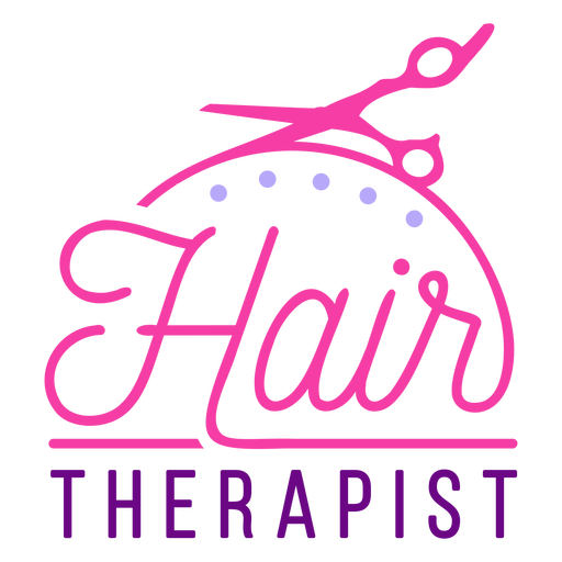 Hair therapist badge - Transparent PNG & SVG vector file