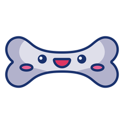 Dibujos animados de hueso feliz Diseño PNG