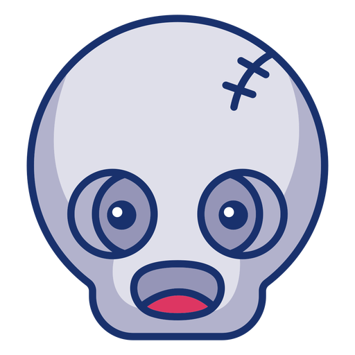 Zombiemasken-Cartoon PNG-Design