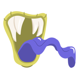 Desenho de língua de monstro Desenho PNG