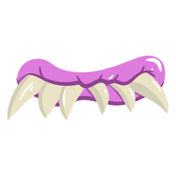 Monster mouth closed cartoon Transparent PNG