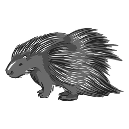 Entzückende Stachelschweinillustration PNG-Design
