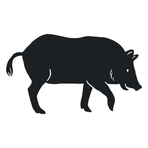 Wildschwein-Silhouette PNG-Design