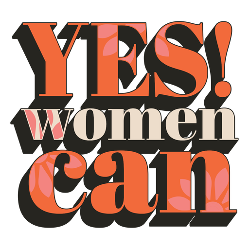Women can vintage quote PNG Design