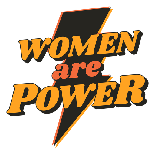 Frauen sind Macht Vintage Zitat PNG-Design