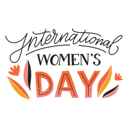 International women's day badge PNG Design