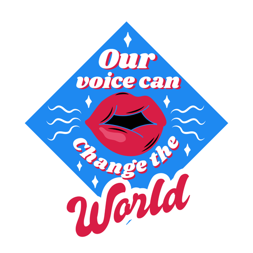 Change the world badge PNG Design