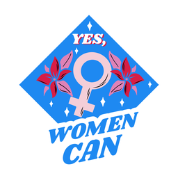 Mulheres podem crachá azul Desenho PNG
