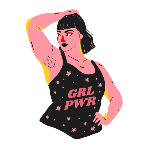 Girl power design - woman punching 8513577 PNG