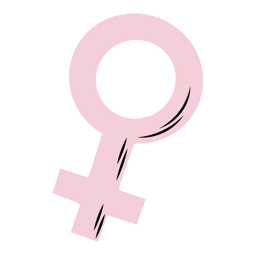 Female symbol pink PNG Design