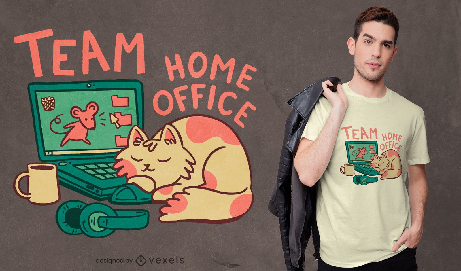 Team home office t-shirt design