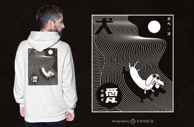 Conceptual abstract dog t-shirt design Conceptual abstract dog t-shirt design