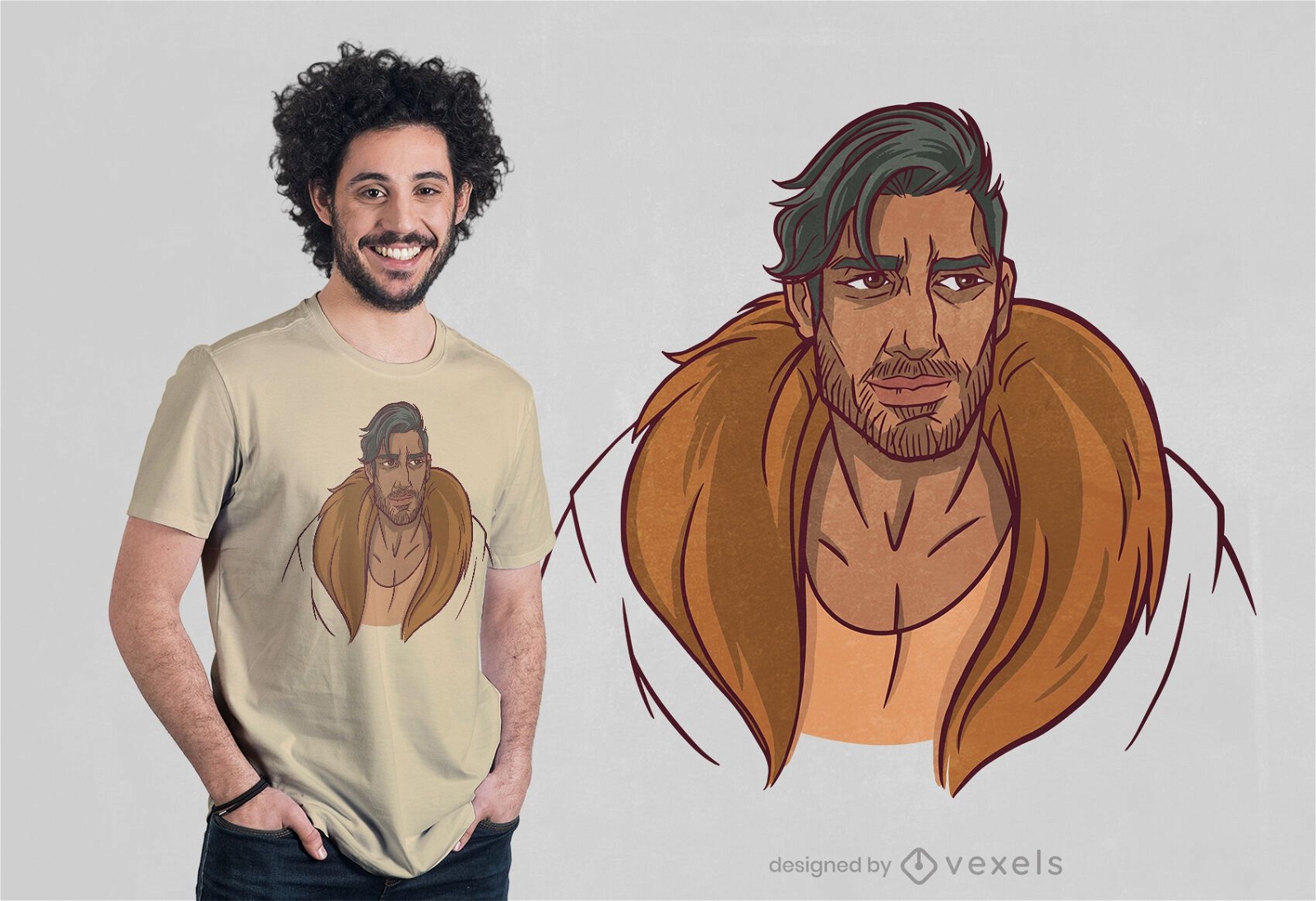 Arabic man t-shirt design