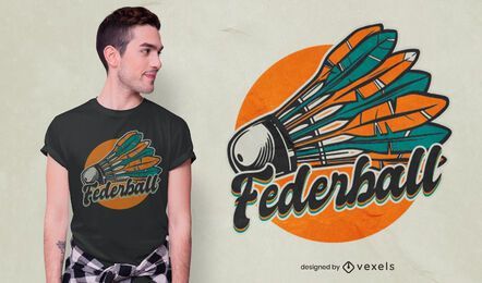 Diseño de camiseta alemana Shuttlecock