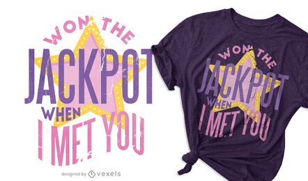 Gewann das Jackpot T-Shirt Design